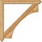 Ekena Millwork Westlake Arts and Crafts Rough Sawn Bracket w/ Offset Brace, Western Red Cedar, 6"W x 48"D x 48"H BKT0604X48X48WTL03RWR - alternate 4